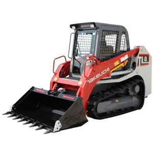 8,000 LBS TRACK SKID STEER W/ CAB
