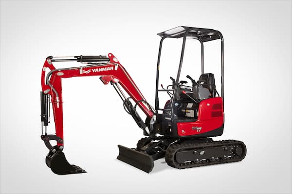 4,000 LBS MINI EXCAVATOR, OPEN ROPS.