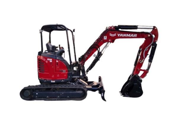 8,000 LBS MINI EXCAVATOR, CLOSED CAB.