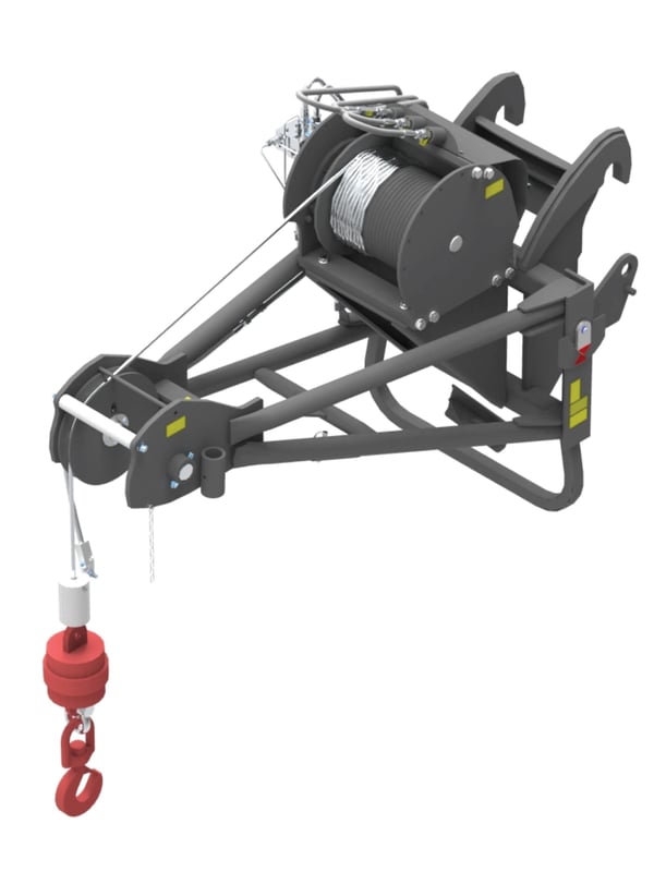 TELEHANDLER WINCH ATTACHMENT 6,000 LBS.