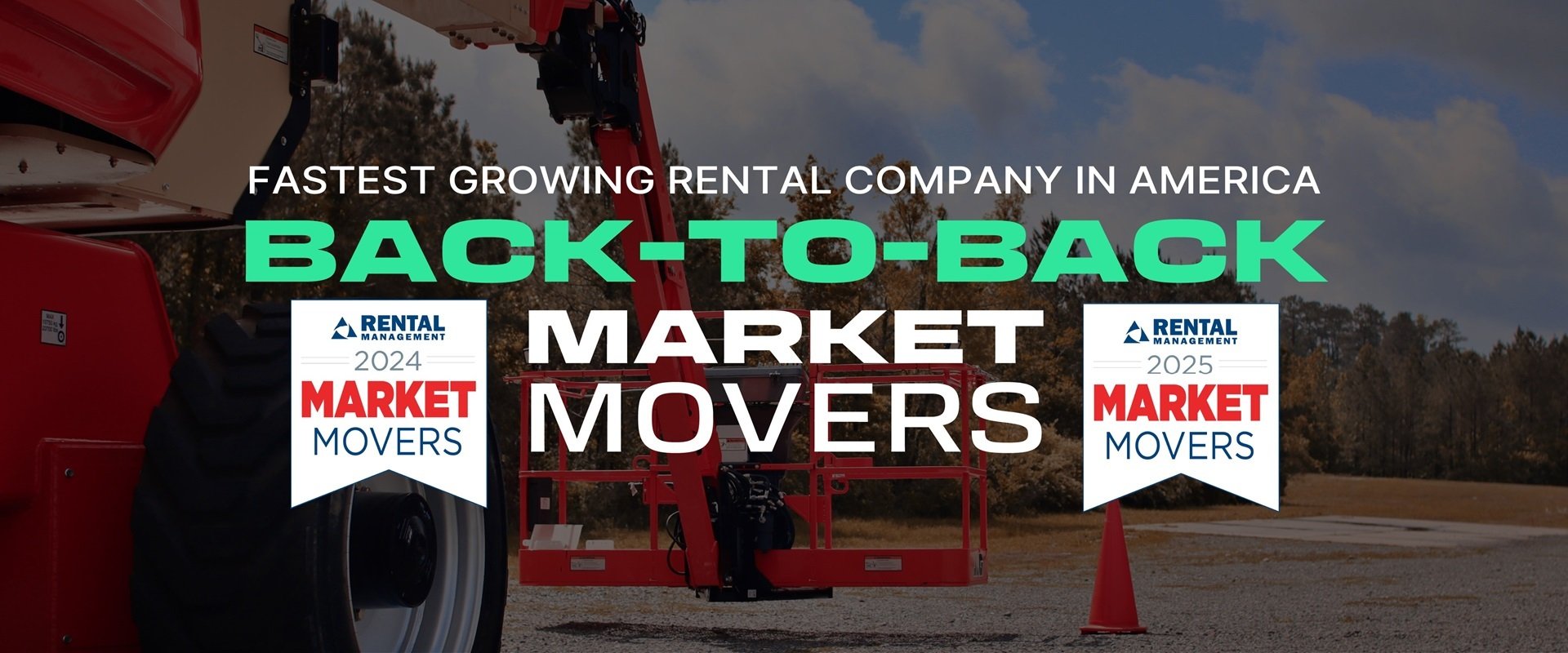 Fastest growing rental company in America — back-to-back Rental Management Market Movers, 2024 and 2025