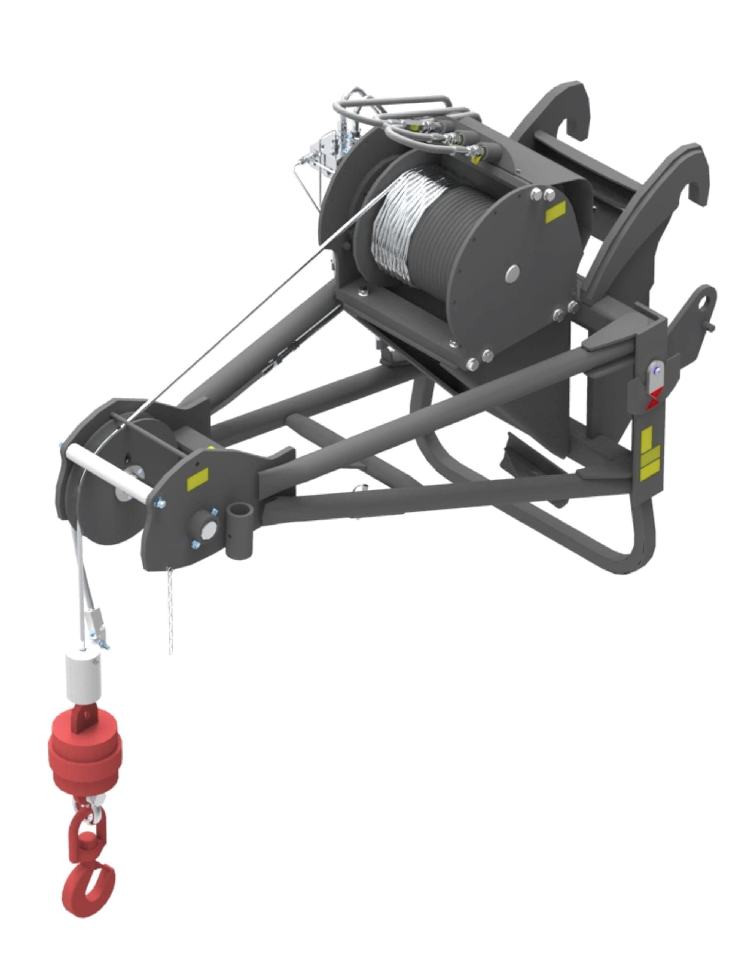 TELEHANDLER WINCH ATTACHMENT 6,000 LBS.